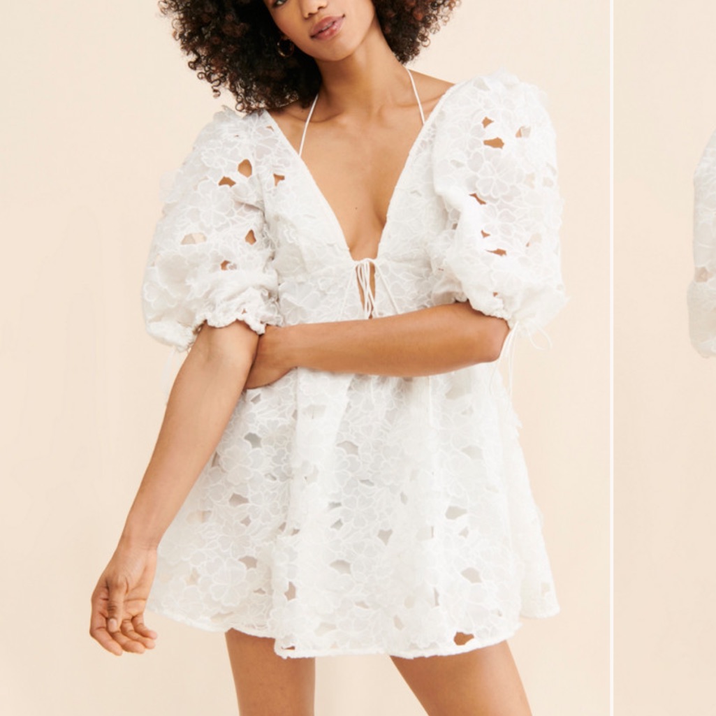For Love And Lemons Leighton Lace Mini Dress